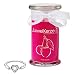 Produktbild JuwelKerze Pinke Kirsche - Kerze im Glas mit Schmuck - Große rosane Duftkerze mit Überraschung als Geschenk für Sie (Silber Armband, Brenndauer: 90-120 Stunden)