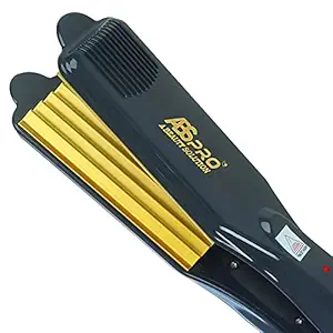 Professional Feel ABS Professional Hair Crimper With 4 X Protection Coating Gold Womens Crimping Styler Machine, Curler crimper for Hair Saloon 4 X Protectio
