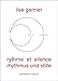 Produktbild rythme et silence /rhythmus und stille (Argonauten Presse im Aisthesis Verlag)