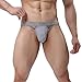 Produktbild Riou Herren Boxershorts Retroshorts Bequeme Herren Unterwäsche Männer Unterhosen Soft Slips String Atmungsaktive Underpant Baumwolle Briefs Shorts Dessous (XL, Grau)
