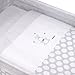 Cambrass 56 x 90 x 73 cm Wooden Bedside Crib Next with Fabrics Collection Ter (Grey/ White Spotted)