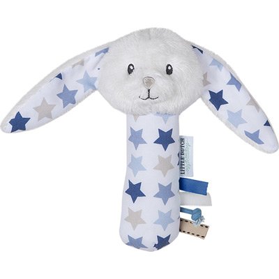 Preisvergleich Produktbild LITTLE DUTCH 4339 Greifling mit Rassel Hase - mixed stars blau