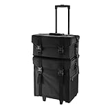 Einzieh- / Teleskopgriff für lange Haltbarkeit mit Inline-Rädern für einfaches Abrollen, das Trick Case mit schwerem Griff für zusätzlichen Komfort und Mobilität