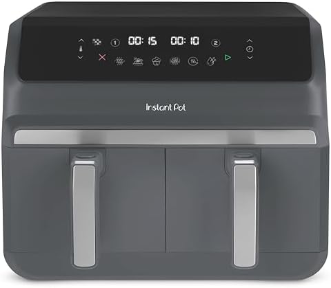 Instant Pot - Friggitrice ad Aria Vortex Dual Truffle da 8L: formato famiglia con doppio cestello da 4L. 8 funzioni in 1: essicca, griglia, cuoce al forno, arrostisce, riscalda e molto altro