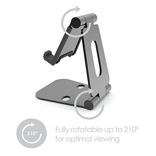 Desire2 View Aluminium Dual Rotatable Multi-Angle Desk Stand Universal for Tablets and Smartphones
