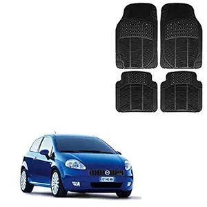 Kandid Car Floor Mats/Car Mat for Fiat Grande Punto (Black)