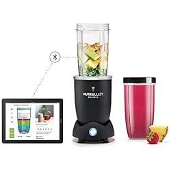 NutriBullet BALANCE - Nouveau Technologie Bluetooth avec App pour iOS/Android - 1200w Series - 9 pièces - extracteur mélangeur/mixeur- noir