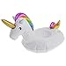 Produktbild Smartfox Aufblasbarer Getränkehalter Flaschenhalter Dosenhalter Einhorn Unicorn Regenbogen Pony in weiß für Pool See Meer - 33 x 18cm