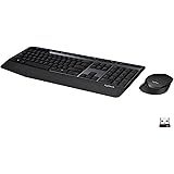 Logitech MK345 Wireless Keyboard and Mouse Set Full-Sized Keyboard with Palm Rest and Comfortable Right-Handed Mouse, 2.4 GHz