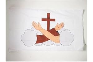 AZ FLAG - Flagge Franziskaner - 150x90 cm - Ofm Fahne 90 x 150 cm Scheide Für Mast - Flaggen