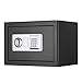 Produktbild Kitechildhrrd Möbeltresor Safe Tresor Wandtresor mit Schlüssel und Montagematerial Bodentresor Doppelbartschloss Feuerfest Wasserdicht (Schwarz, 25,8x37x27cm)