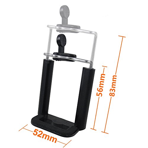 MENGSÂ® 1/4 universell Schraubenkopf Handy Smartphone Stativ-Halterung fÃ¼r iphone, ipod touch, HTC, Samsung, Blackberry und andere Android-Smartphones - Schwarz