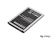 Produktbild GGDS-99876 Original Samsung Accu Battery Akku Batterie Galaxy Note 3 N9000 N9005 N9006 LTE EB-B800BE B800BE 3200 mAh