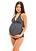 Pregnancy Tankini, two pieces (1003-f2748) Black Pinstripe, size 12