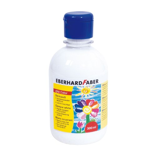 Eberhard Faber 575400 EFAColor Deckweiß 300 ml Flasche