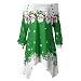 Produktbild JYJM 2018 Damen Sweatshirt Weihnachten Damen Zipper Dots Print Tops Kapuzenpullover Pullover Bluse T-ShirtSanta Snowflake Bedruckte Tops Schulterfrei Asymmetrisches sexy Kleider Damen Party