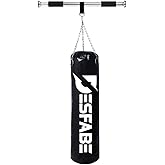 Desfabe 70cm x 25cm Boxing Bag and 62-100cm Pull-Up Iron
