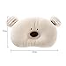 Merrystore@ Baby Head Support Pillow-Recommended by Paediatricians to help prevent flathead - Plagiocephaly - 100% Cotton Cover (Bear)
