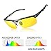 Produktbild SGODDE Unisex Sportbrille, Polarisiert Sonnenbrille, Nacht Vision Blendschutz Brille, UV400-Schutz Fahrbrille Radbrille mit gelben Gläsern für Damen und Herren (Gelb)