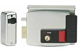 CISA 111731502, Electric Lock to be applied, 50 mm Entrance, Manual Release Deadlock, Protective Sunroof, Button, Open Stop, Left Hand