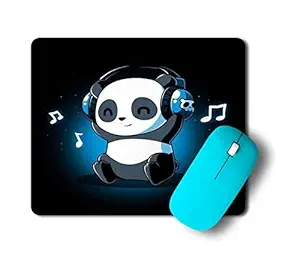 Ashani Creation Panda Printed Mouse Pads Rubber for Men & Women for Boy & Girl Computer Laptop Accessory by Ashani Creation