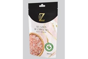 Zayti - Sale rosa dell'Himalaya, cristalli grandi, perfetti per macina, qualità premium 500 g - cucchiaio incluso"
