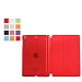Produktbild Mit Auto Schlaf Wach Funktionipad ipad 9.7/ ipad pro 10.5/por(9.7) Ultra Dünn Ipad Schutzhülle PU Ledertasche Case Covermini 1/2/3 pad2/3/4 ipad6/air2 ipadpro(12.9) (ipadair/5, Rot)