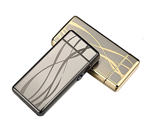 Aokvic USB elektronisches Feuerzeug aufladbar lichtbogen (Schwarz) - 4