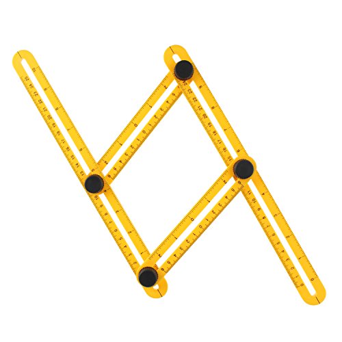 Aonesy Multi Angle Messlehre Allgemeine Messwerkzeuge für Toolbox 2 Pack Gelb - 6