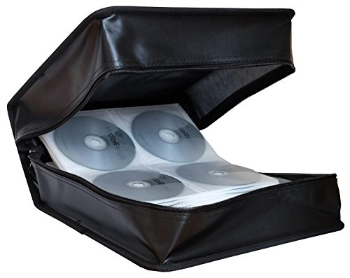 MediaRange BOX95 – Archivierungsmappe für 400 CD/DVD, Kunstleder schwarz - 2