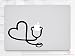 Produktbild Heart Stethoscope Laptop MacBook iPad Tablet NoteBook Aufkleber Decal Vinyl Skin by Inspired Walls®