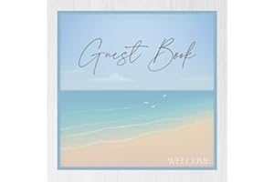 Guest Book: Beach, Nautical Themed Guest Comments Book - A Professional Touch for Your Holiday Rental (Large)