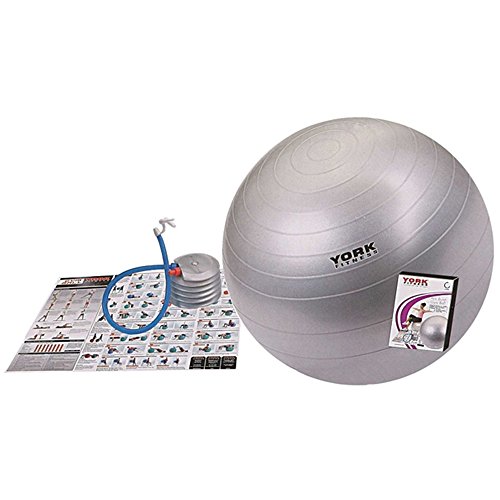 Preisvergleich Produktbild York Fitness Gymball, 65cm Antiburst with DVD