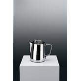 S&uuml;t k&ouml;p&uuml;rtme k&ouml;t&uuml; Paslanmaz &Ccedil;elik S&uuml;t Potu, 350ml Kapasiteli, &Ouml;l&ccedil;ekli, Parlak Krom Finish, Espresso i&ccedil;in