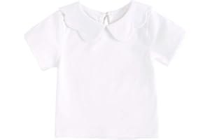 Sanlutoz Bebé Niña Manga Corta Camisetas Casual Niñito Bebita Tops para Verano