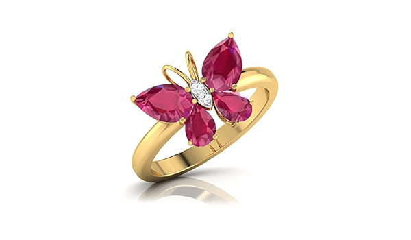 caratlane butterfly ring