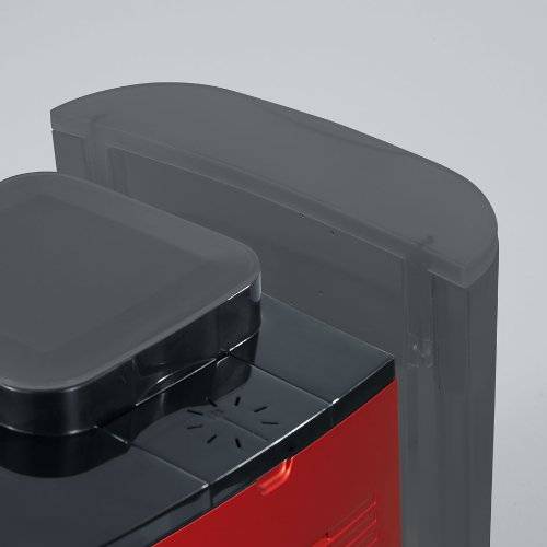 Severin KV 8062 Kaffeevollautomat „Piccola premium“ (Inklusive Thermo-Milchbehälter, Cappuccinatore) rot metallic / schwarz - 6