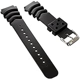 Taucheruhrenarmband bei ZULUDIVER® für Seiko Z20 Monster, Schwarz, 20mm
