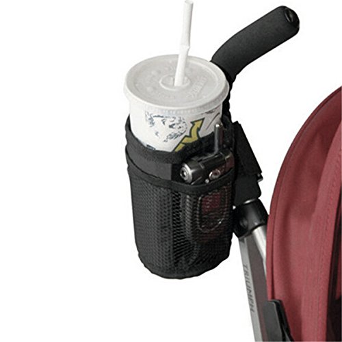 Black Stroller Cup Holder Universal
