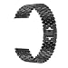 Produktbild Happysdh Armband für Samsung Galaxy Watch 46mm, Smartwatch Zubehör Fischschuppen Edelstahl Ersatzarmband Armbänder Smartwatch für Männer Frauen