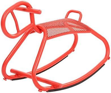 Heruai Summer Colorful Children Breathable Stool Iron Children Rocking Chair Outdoor Riding Stool , red horse