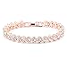Produktbild BBring Armbänder für Damen, Frauen Elegant Roman Style Crystal Diamond Armbänder Geschenke Armreif Wrap Armband Schmuck (Rose Gold)