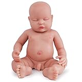 ★Besser als Vinyl-Puppen: Unser Reborn Baby besteht aus Platin-Flüssig-Vollsilikon. Er ist ein massives Rebornbaby und nicht hohl wie Vinylpuppen. Das ist richtig, Echtes VOLL-SILIKON! Es hat einen gewichteten Körper für ein 