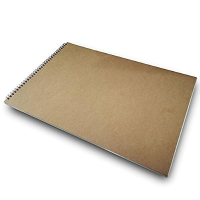 Eachgoo Art Spirale Bound Carnet De Croquis, Couverture Rigide Carnet Dessin (A3)