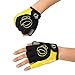Produktbild Jiayuane Yellow XL Cycling Bike Bicycle Motorcycle Half Finger Gloves Shockproof Foam Padded Outdoor Sports Short Gloves Riding Working Gloves for girls boys