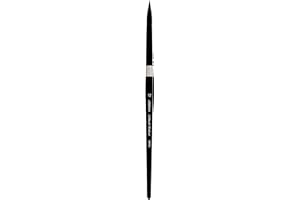 Silver Brush Limited 3000S12 Black Velvet Round Brush for Watercolour, Size 12, Short Handle