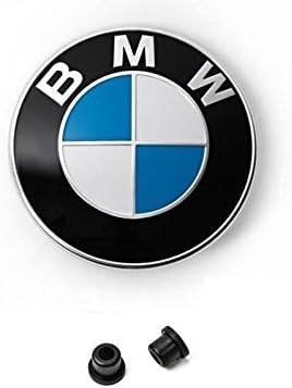 Spare emblem, white blue on the front hood, 82 mm + 2x Tüllen E32 E34 E36 E38 E39 E46 E90 E60 E61