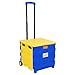 Produktbild WOLTU EW4806gb Einkaufswagen 64L Einkaufstrolley Einkaufsroller Shopping Trolley klappbar bis 35kg mit Deckel Blau-Gelb