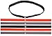 Produktbild Sport-Haarband-Set mit Antirutsch Silikonstreifen l Sportband l Stirnband l Damen l Herren l Orange l Schwarz l Grau l 6 Stück l sportlich & stylisch mit B-SPORTS