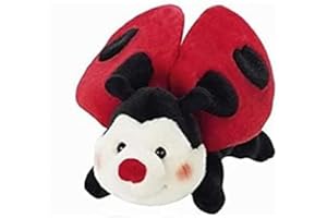 Plush & Company Peluche Cucujy Coccinelle, Jouet en Peluche Original, Cadeau Unique pour Enfants, Anniversaire Fille ou Garçon, Longueur 25 cm